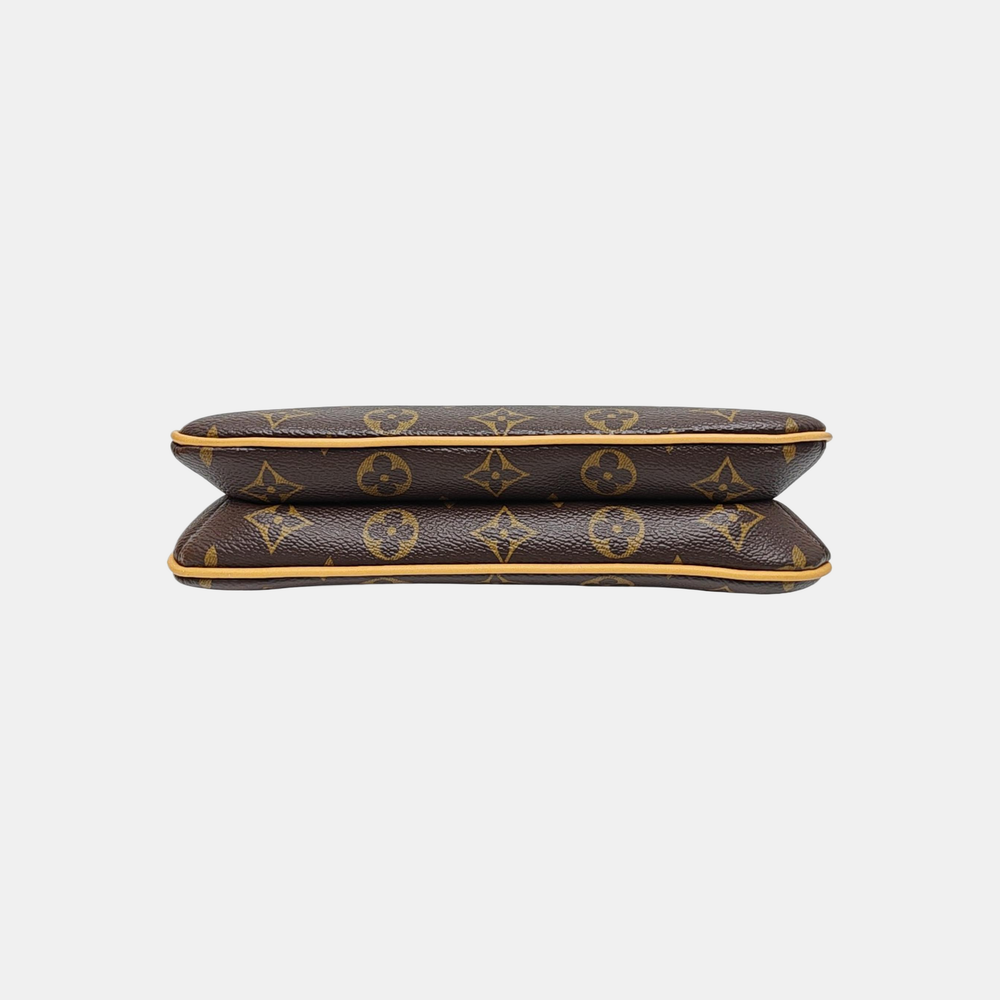 LIV POCHETTE Monogram Coated Canvas Brown