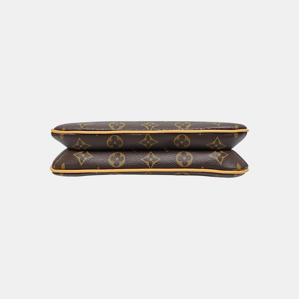 LIV POCHETTE Monogram Coated Canvas Brown