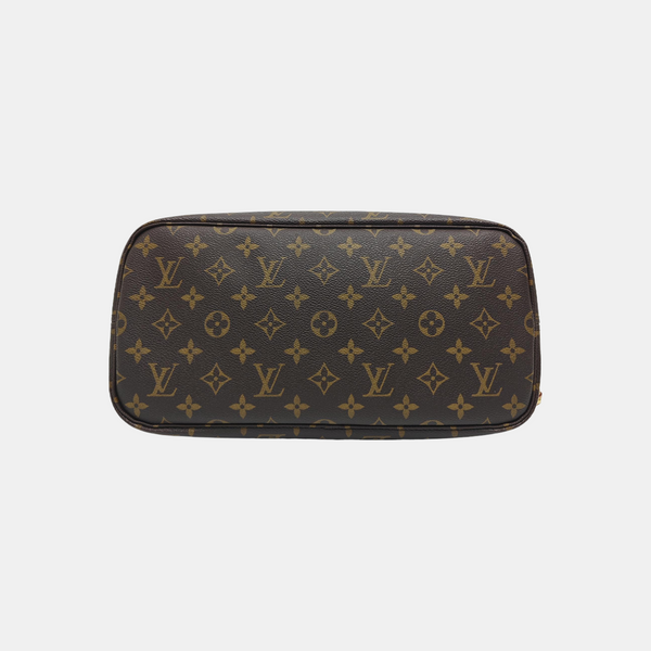 NEVERFULL MM Monogram Coated Canvas Brown