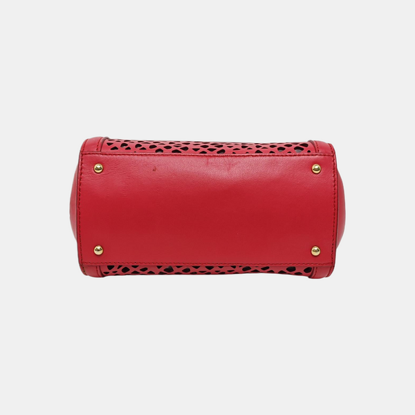 Calfskin Shoulder Bag Red