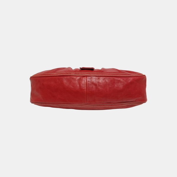 Calfskin Top Handle Bag Red