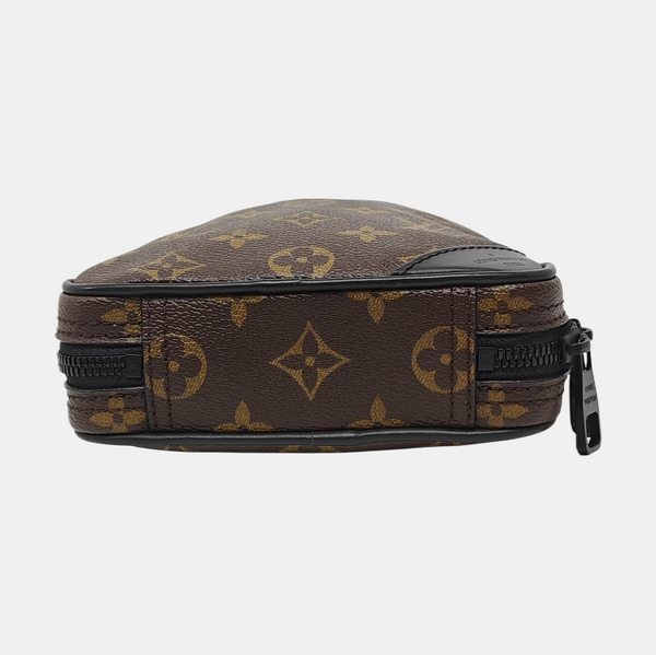 UTILITY SIDE Monogram Coated Canvas Brown