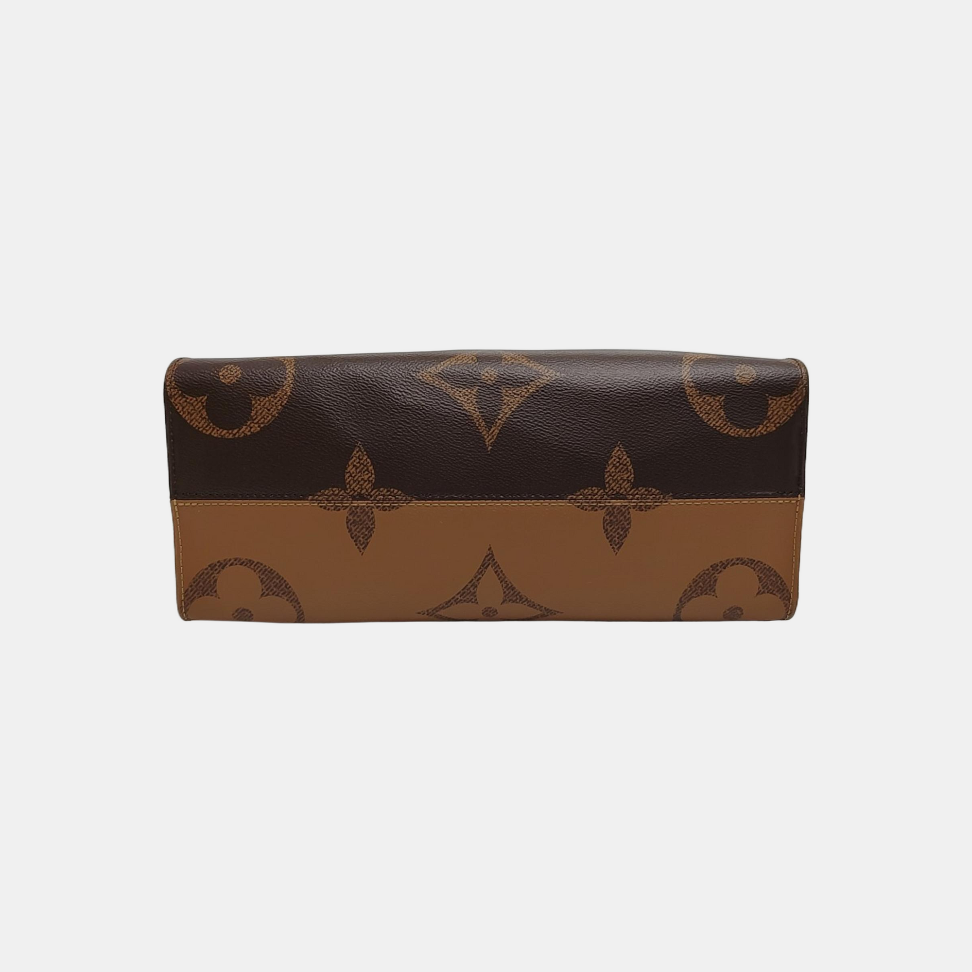 ONTHEGO MM Monogram Coated Canvas Brown