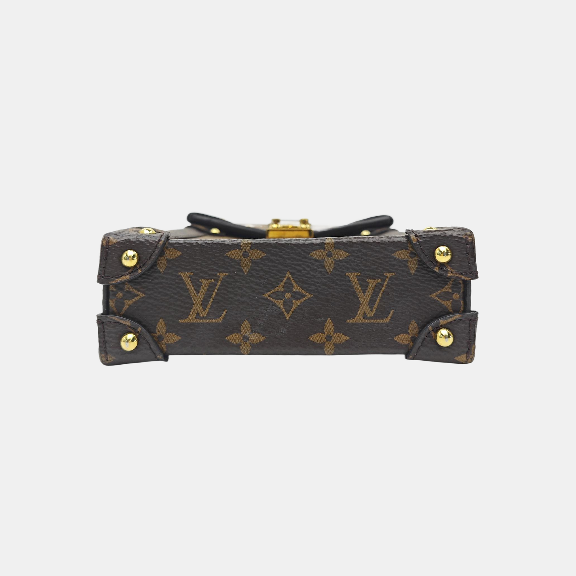TRUNK Monogram Coated Canvas Brown