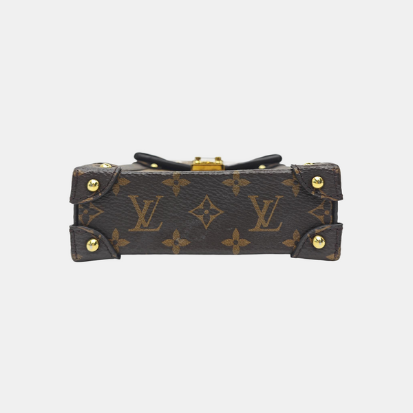 TRUNK Monogram Coated Canvas Brown
