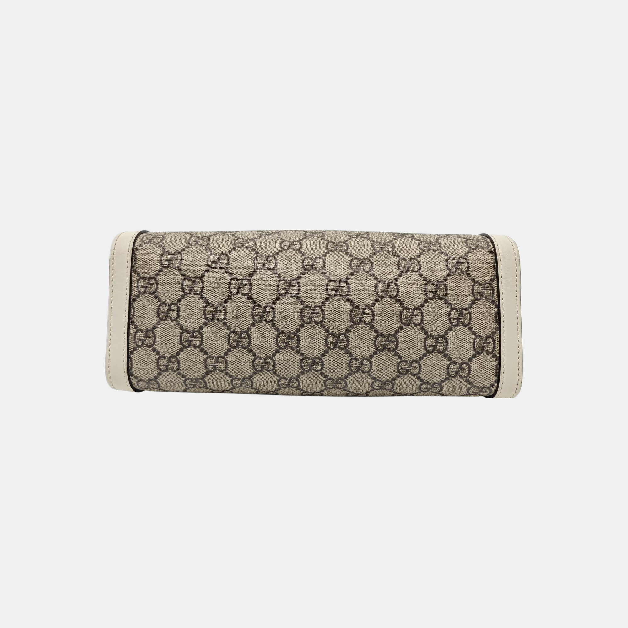 Padlock Small Monogram Coated Canvas Beige