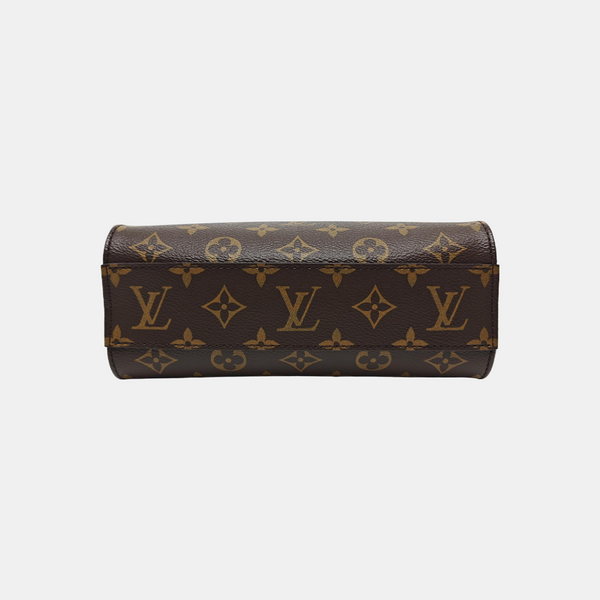 SAC PLAT BB Monogram Coated Canvas Brown