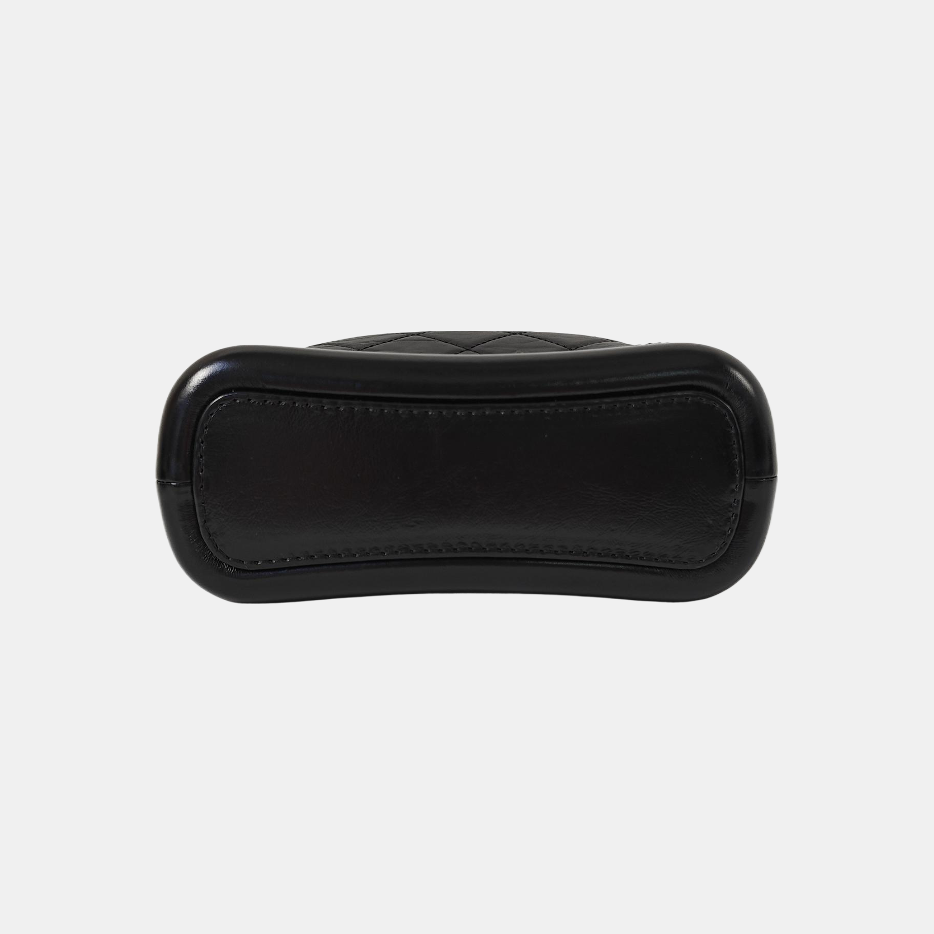 GABRIELLE Small Quilted Calfskin Black