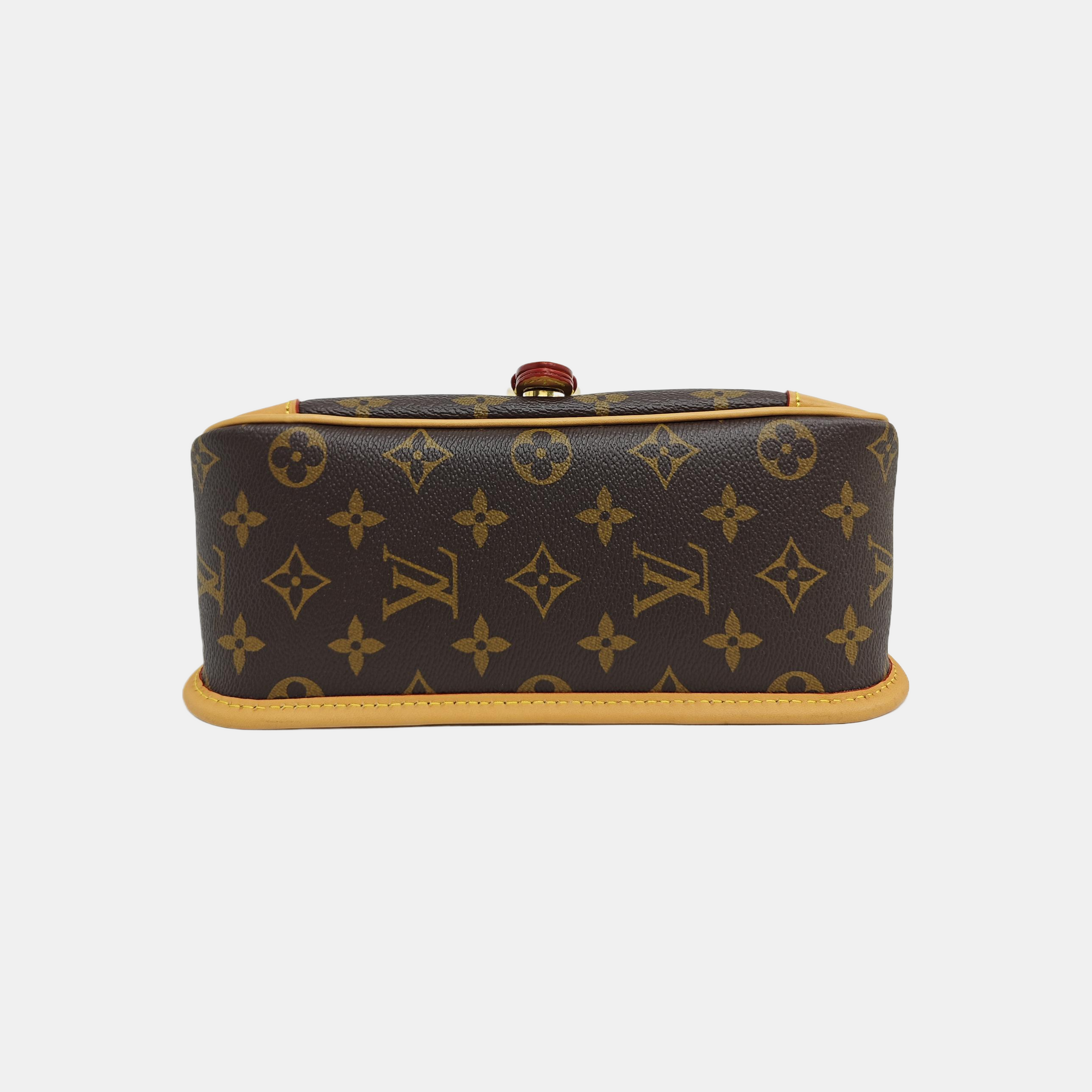 DIANE Monogram Coated Canvas Brown