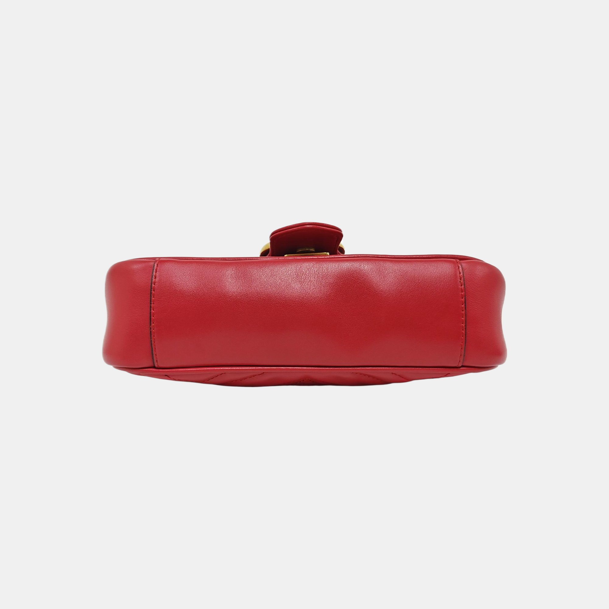 GG Marmont Small Quilted Calfskin Red