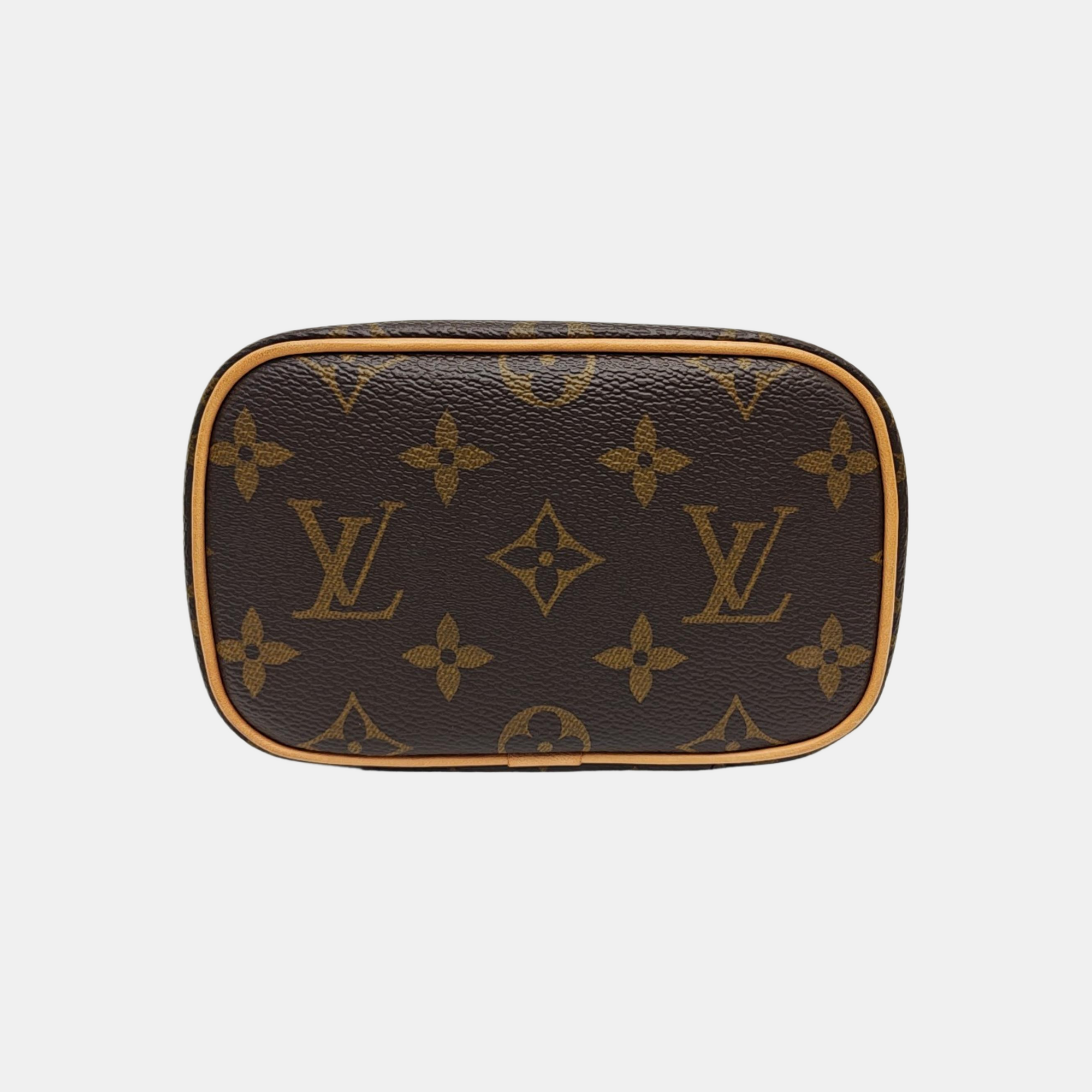 NICE Super Mini Monogram Coated Canvas Brown
