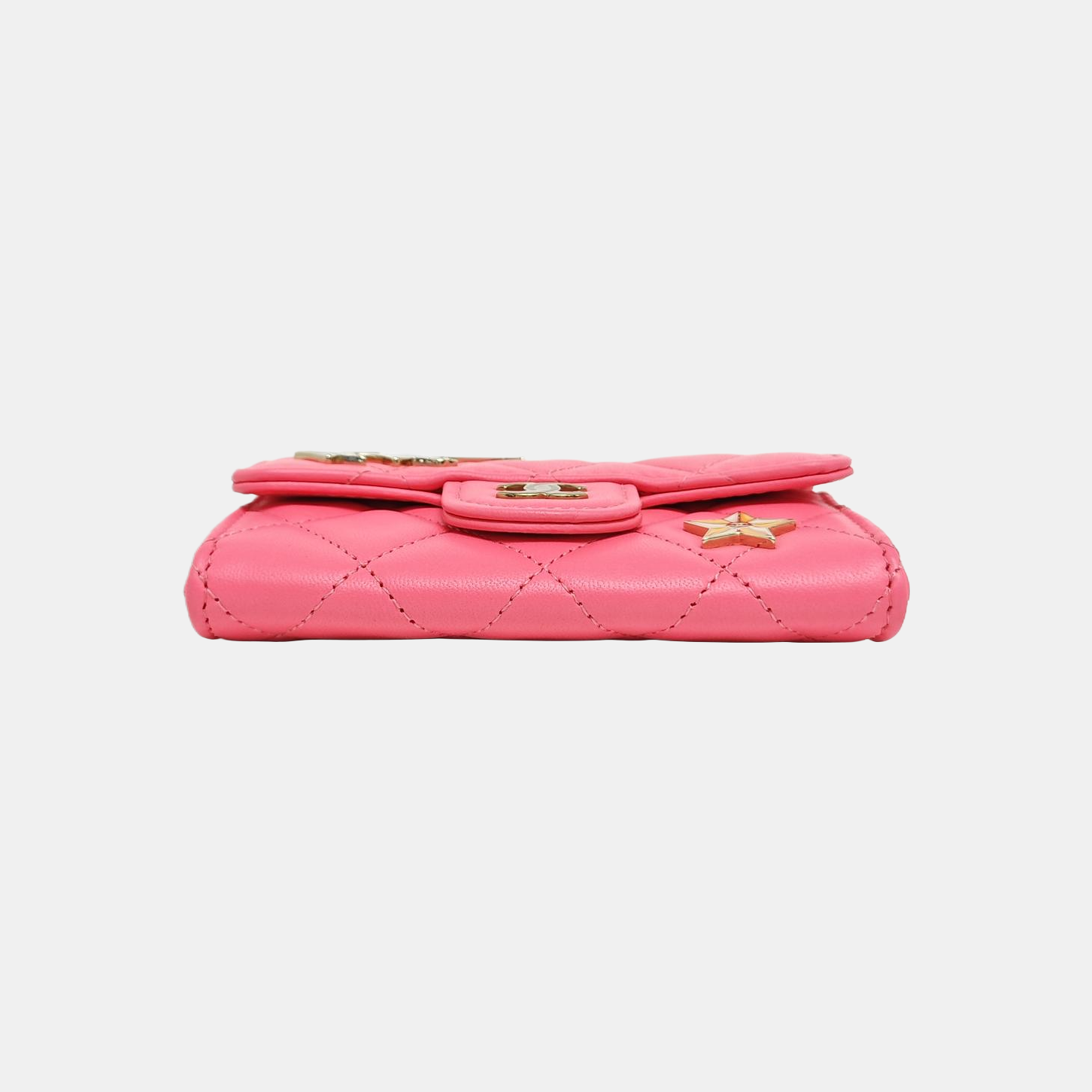 CLASSIC FLAP Quilted Lambskin Red Wallet