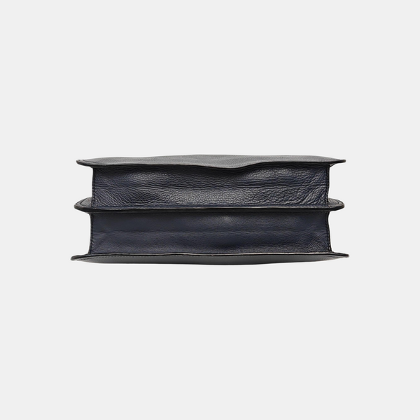 Calfskin Top Handle Bag Blue