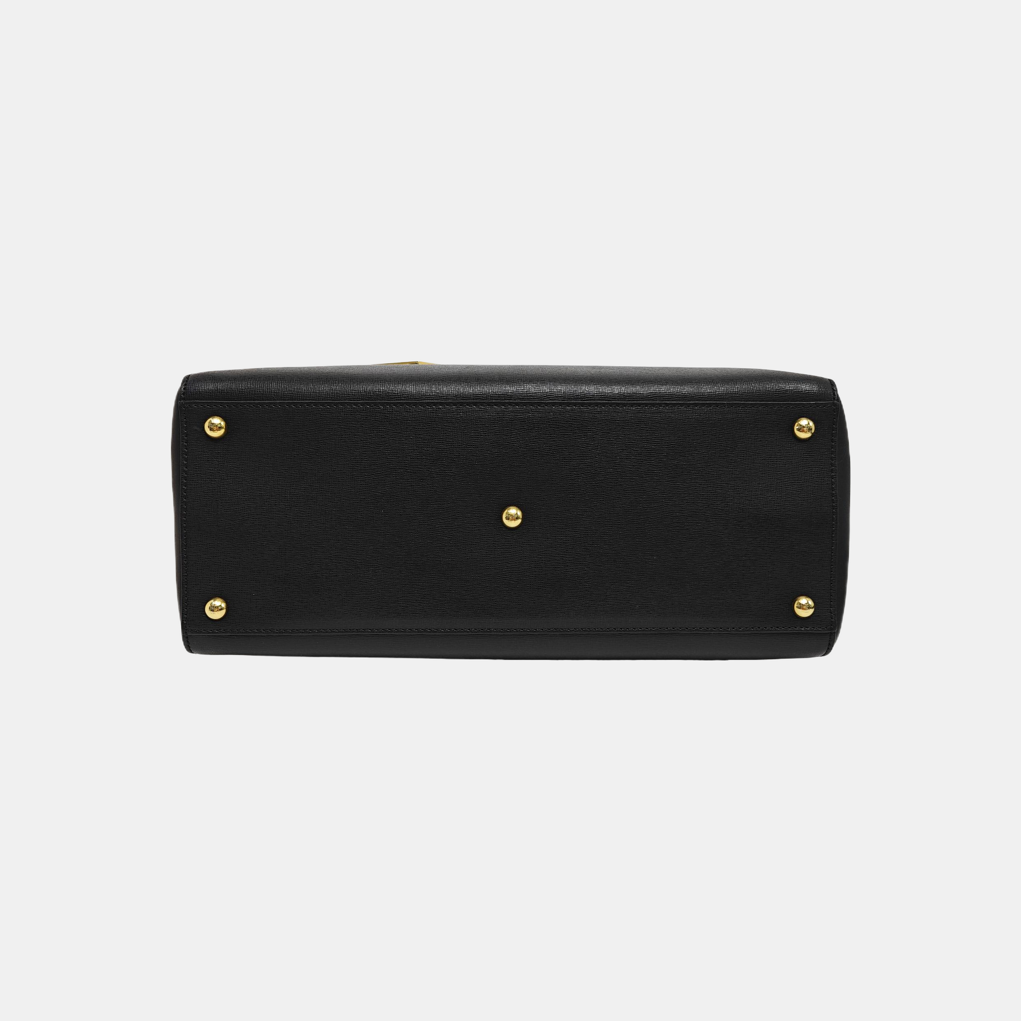 2 Jours Medium Calfskin Black