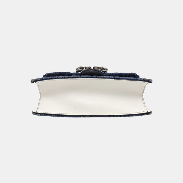 Miu Lady Quilted Canvas Blue