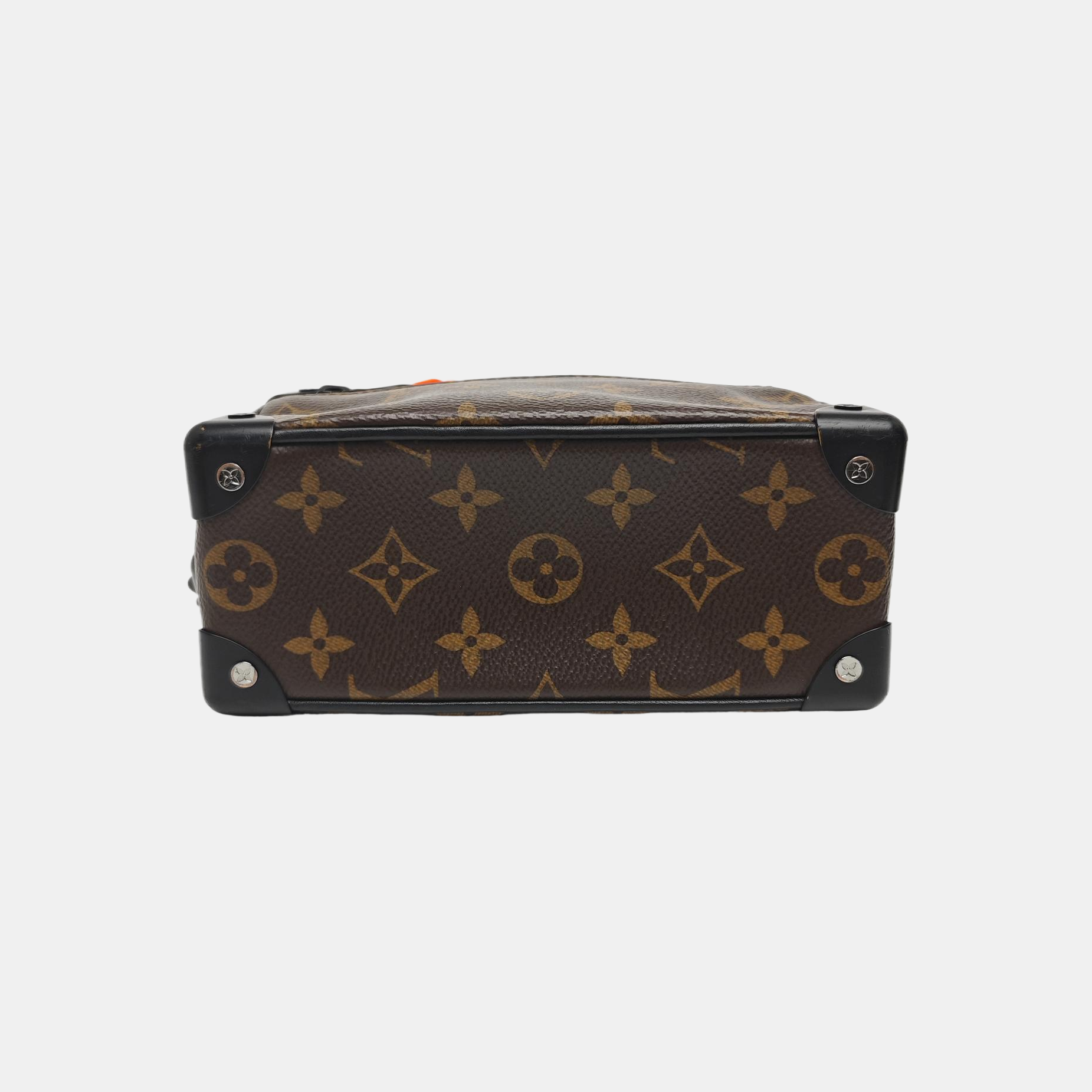 SOFT TRUNK Mini Monogram Coated Canvas Brown