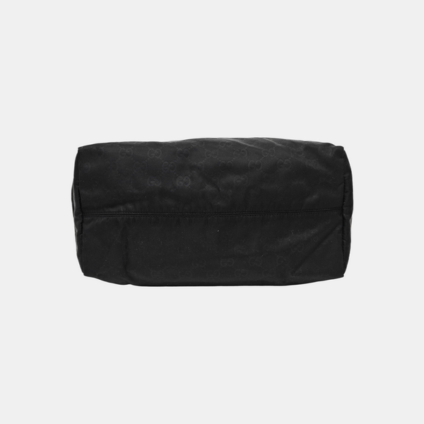 Monogram Fabric Tote Bag Black