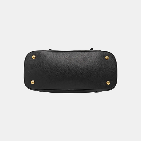 Canvas Top Handle Bag Black