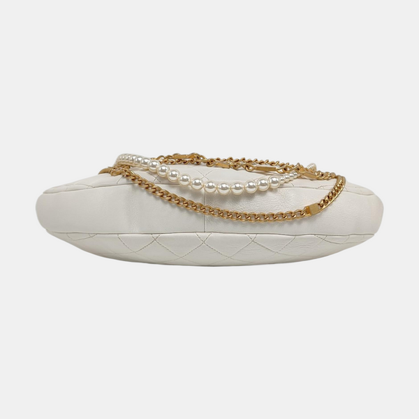 Quilted Lambskin White