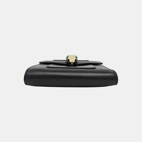 SERPENTI FOREVER Calfskin Black Wallet
