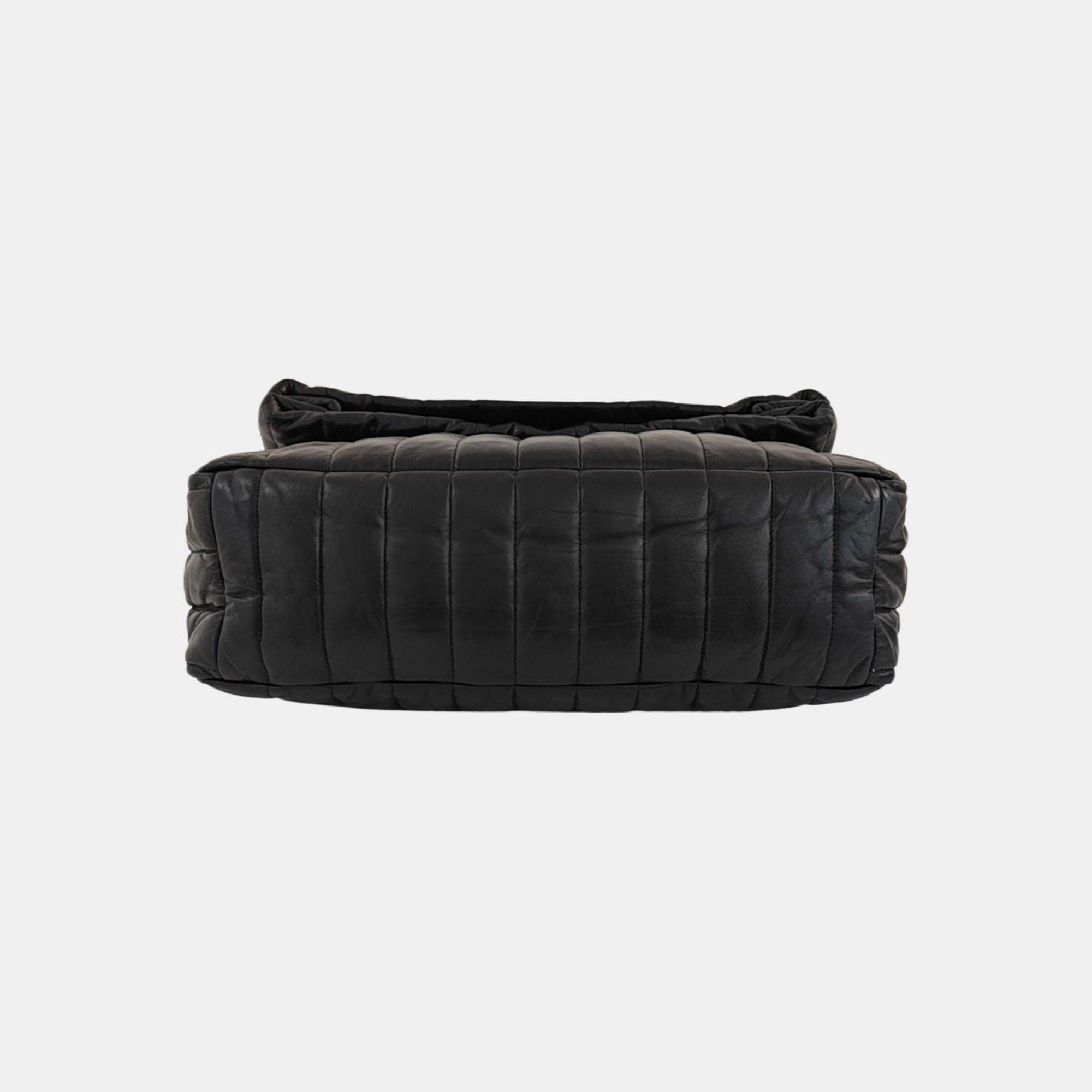 BB Quilted Calfskin Black