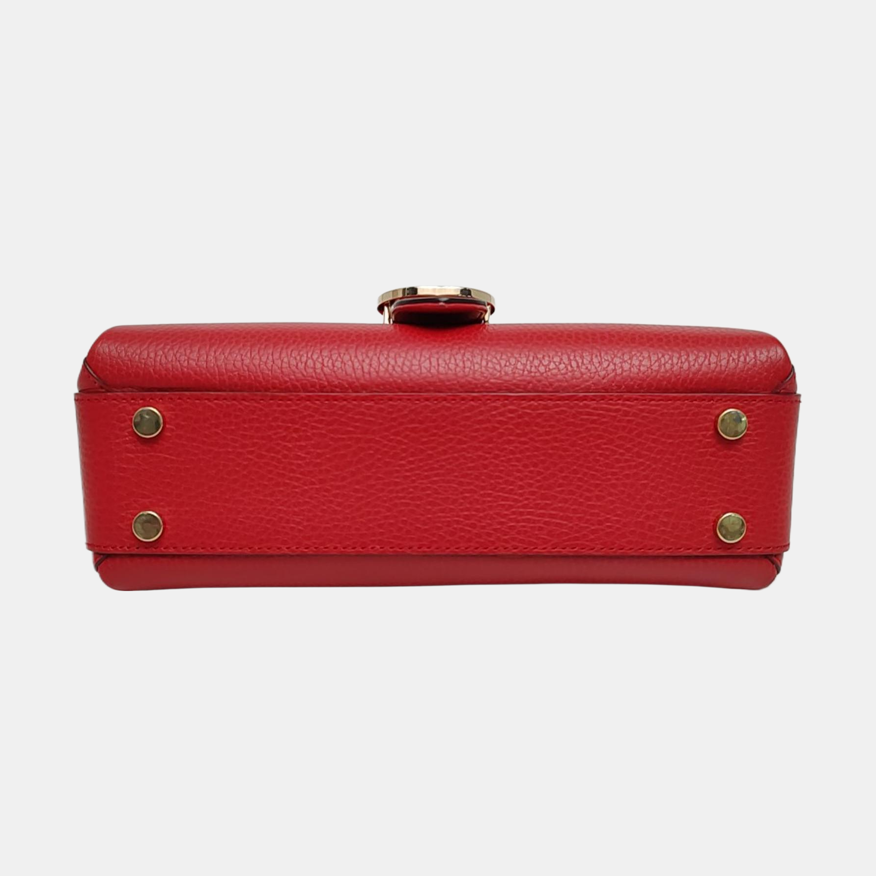 Interlocking G Large Calfskin Red