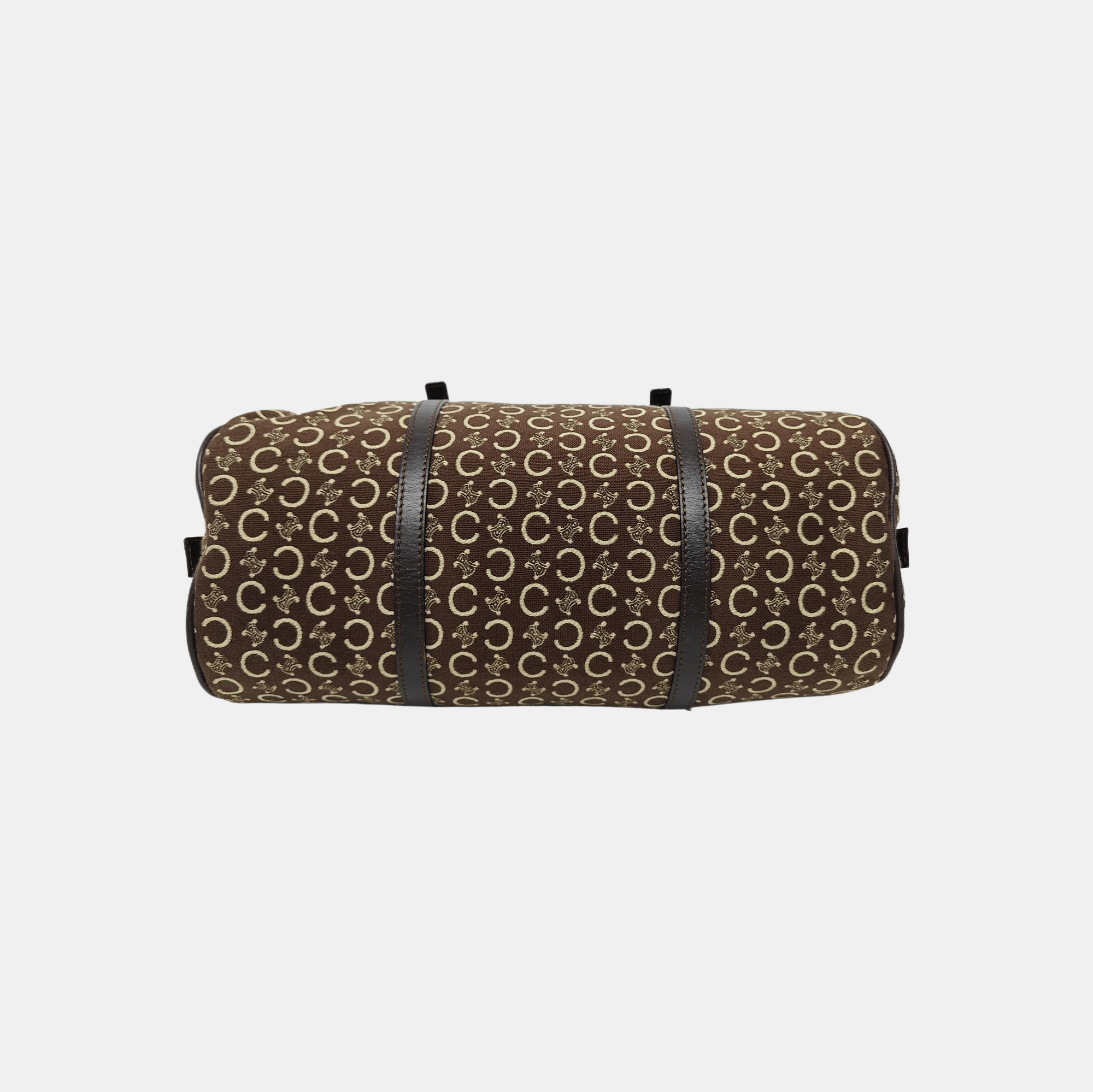 Canvas Top Handle Bag Brown