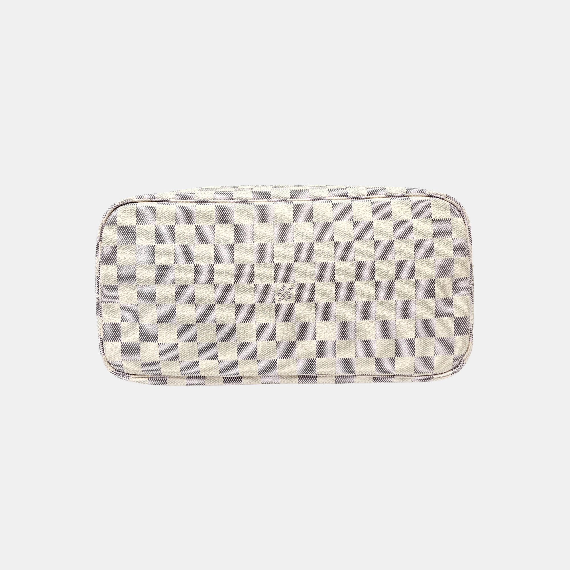 NEVERFULL MM Damier Azur Coated Canvas White