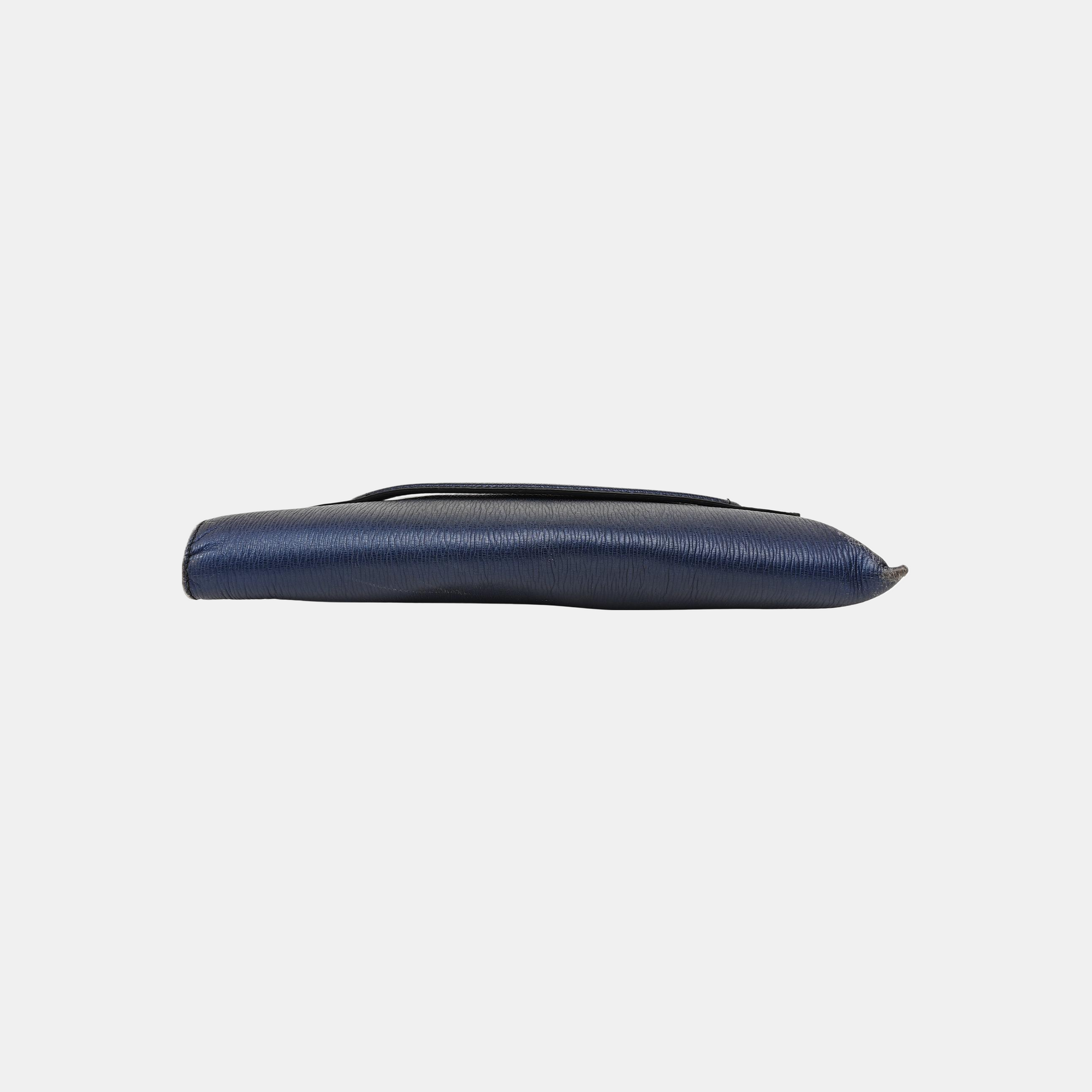 Calfskin Clutch Blue