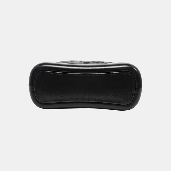 GABRIELLE Small Quilted Vintage Calf Black