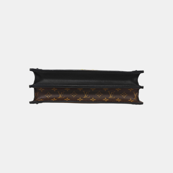 TRUNK Monogram Coated Canvas Brown
