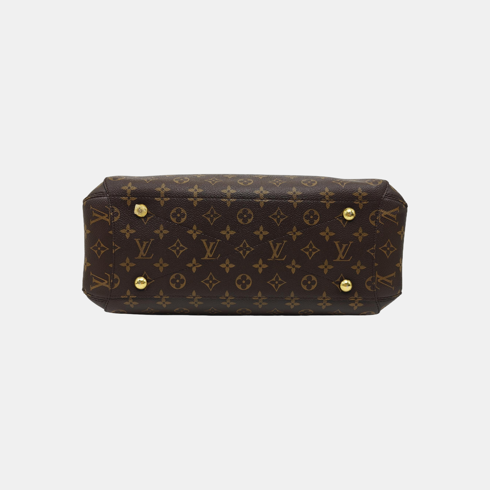 MONTAIGNE GM Monogram Coated Canvas Brown