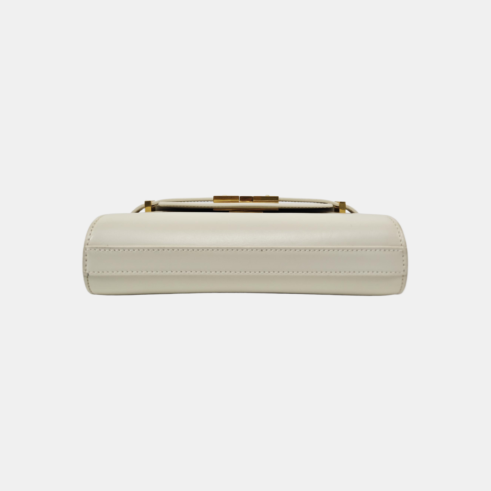 MANHATTAN Mini Calfskin White