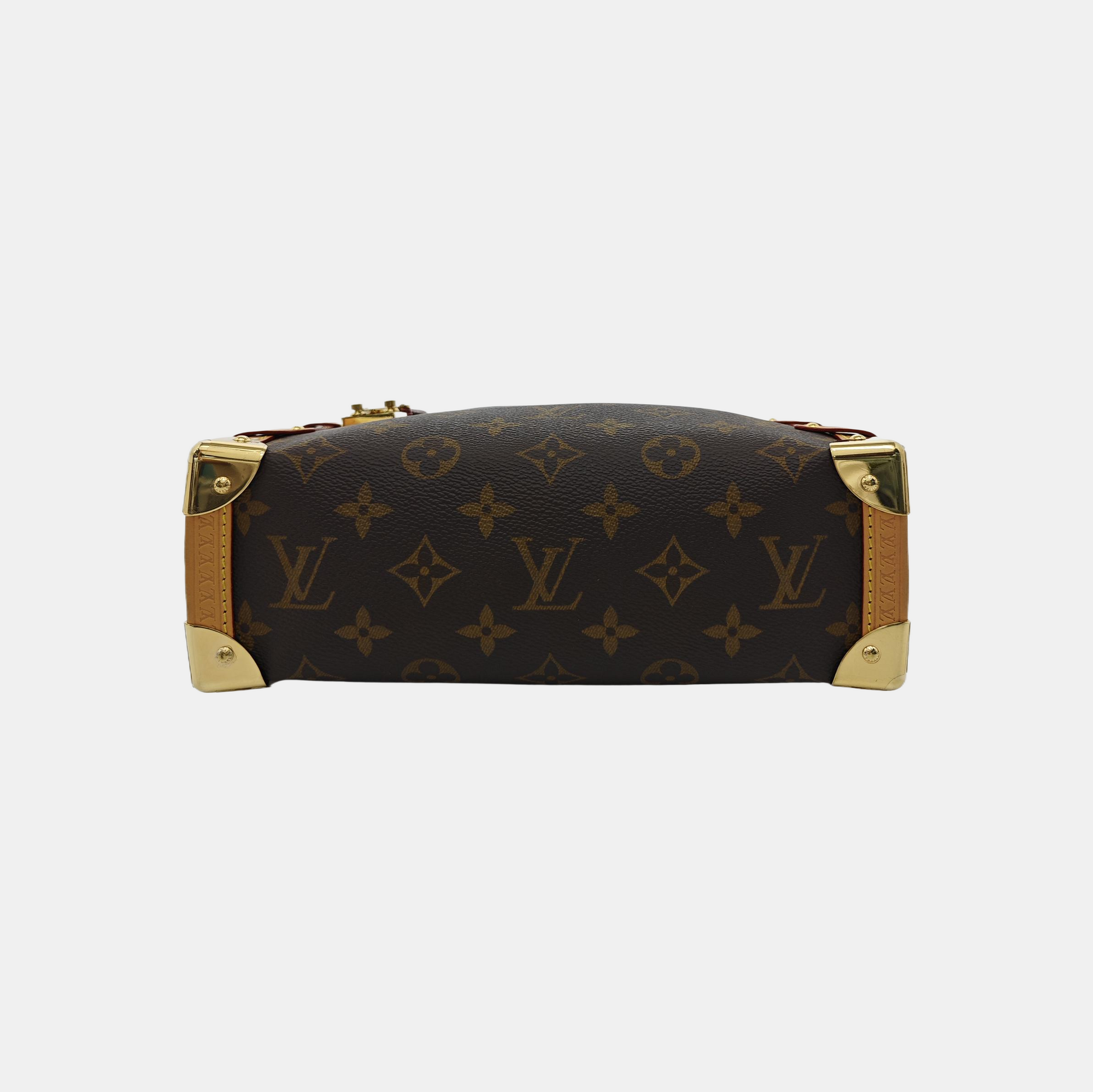 SIDE TRUNK MM Monogram Coated Canvas Brown