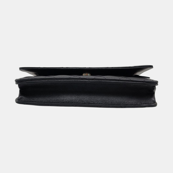 WOC Quilted Lambskin Black