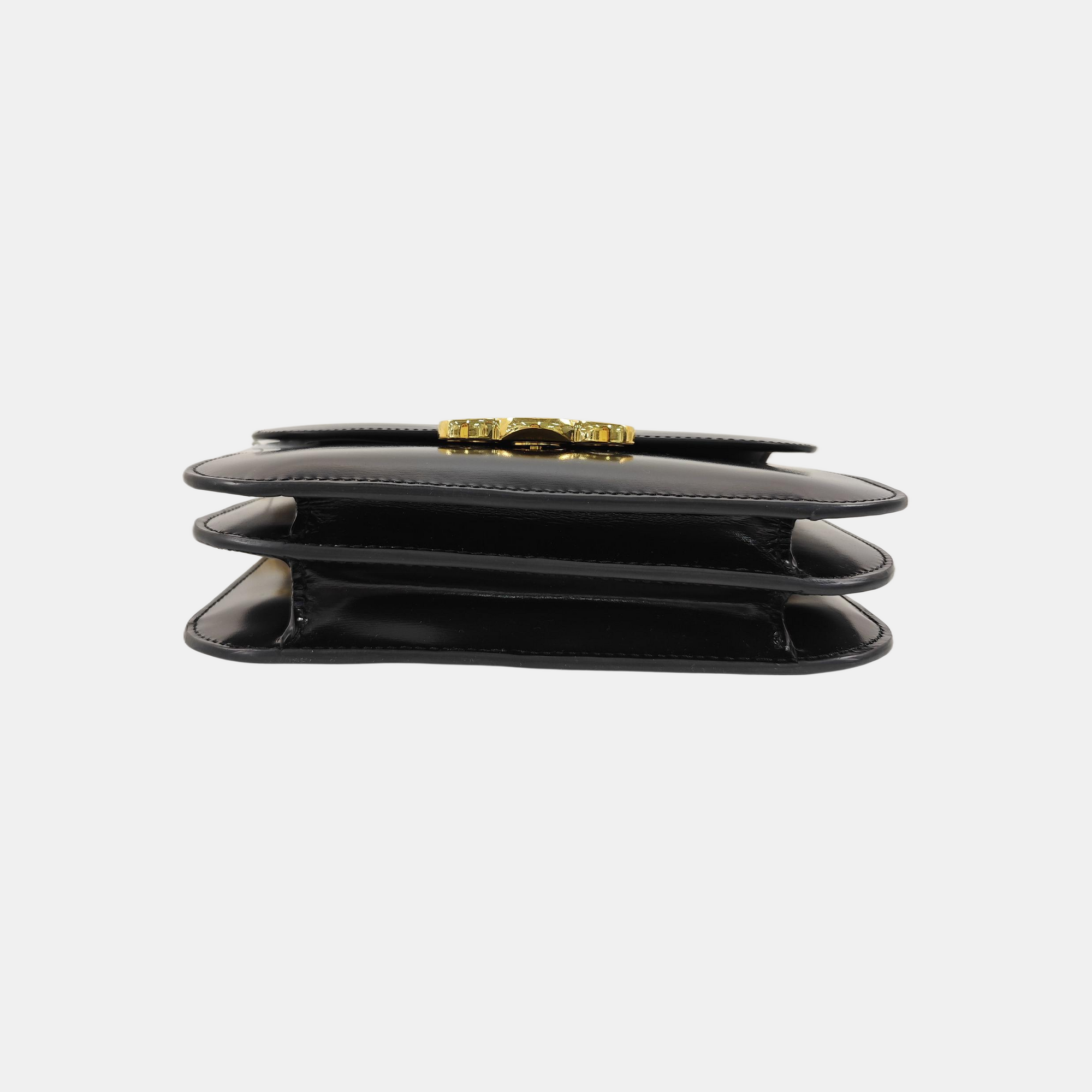 TRIOMPHE Medium Calfskin Black