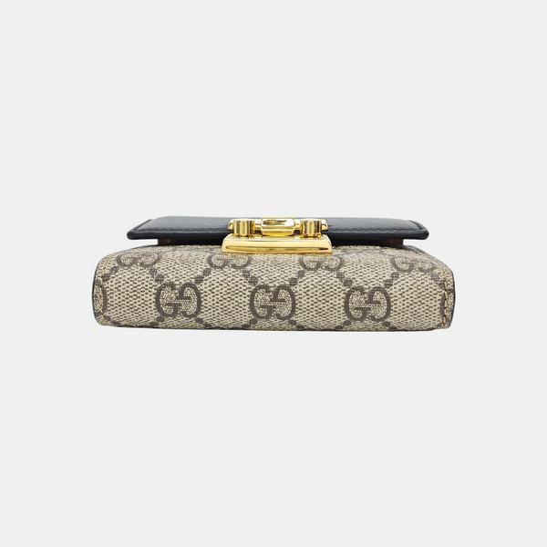 Padlock Monogram Leather Black Wallet