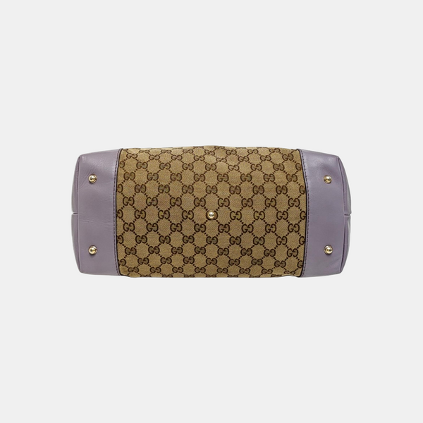 Monogram Canvas Tote Bag Brown
