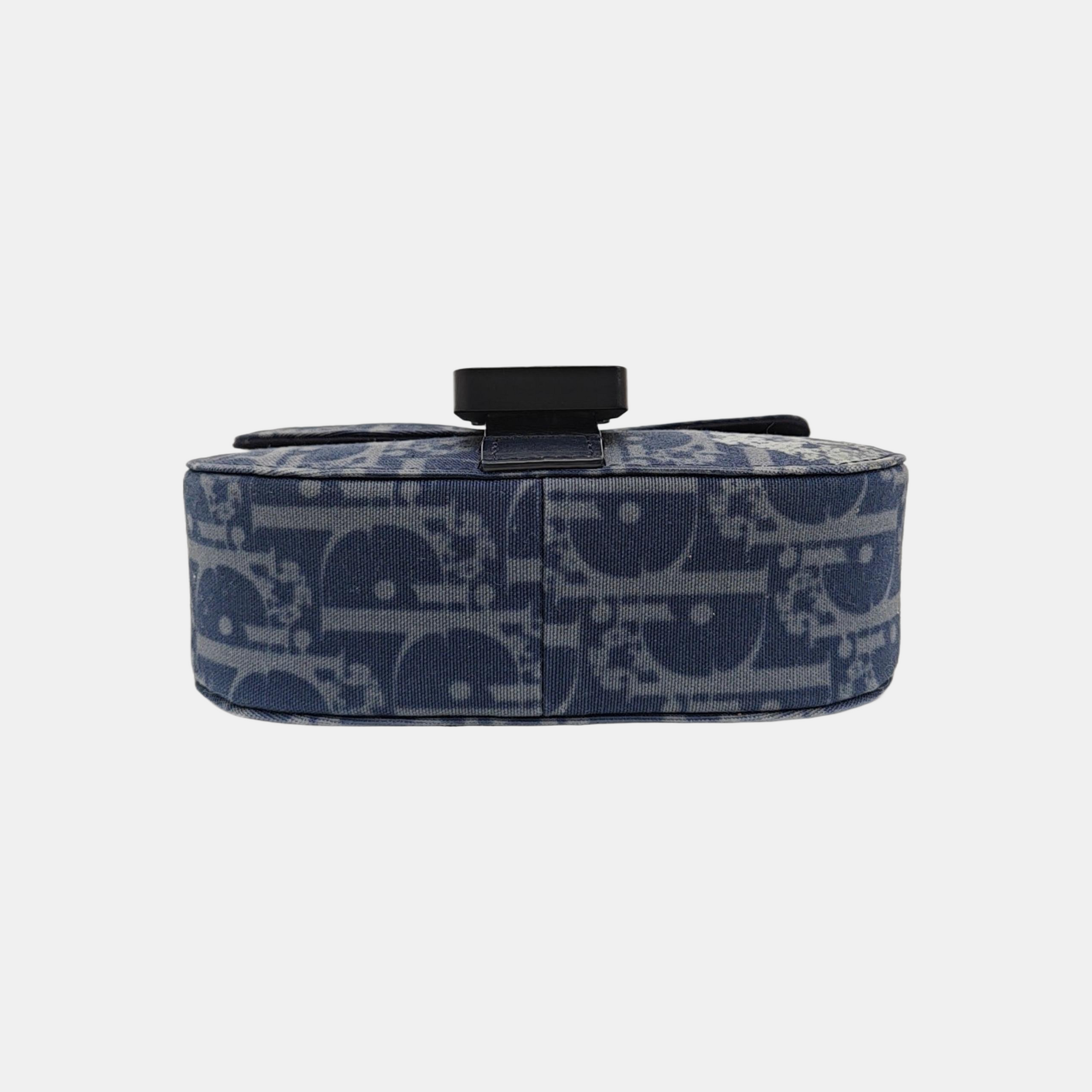Saddle Mini Oblique Denim Blue