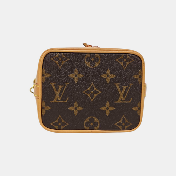 NOÉ Nano Monogram Coated Canvas Brown