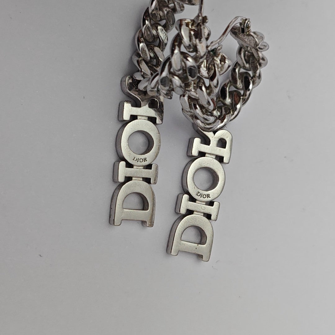 Dio(r)evolution Metal Silver Stud Earrings