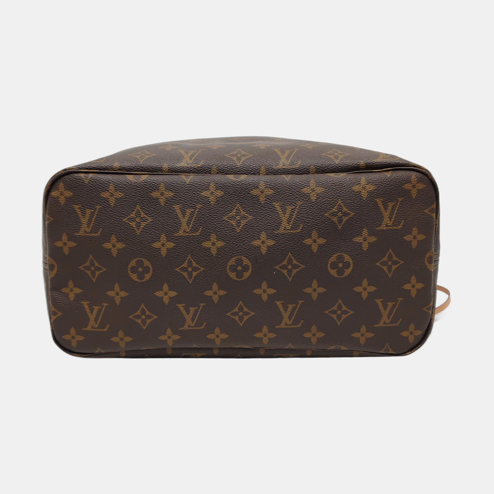 NEVERFULL MM Monogram Coated Canvas Brown