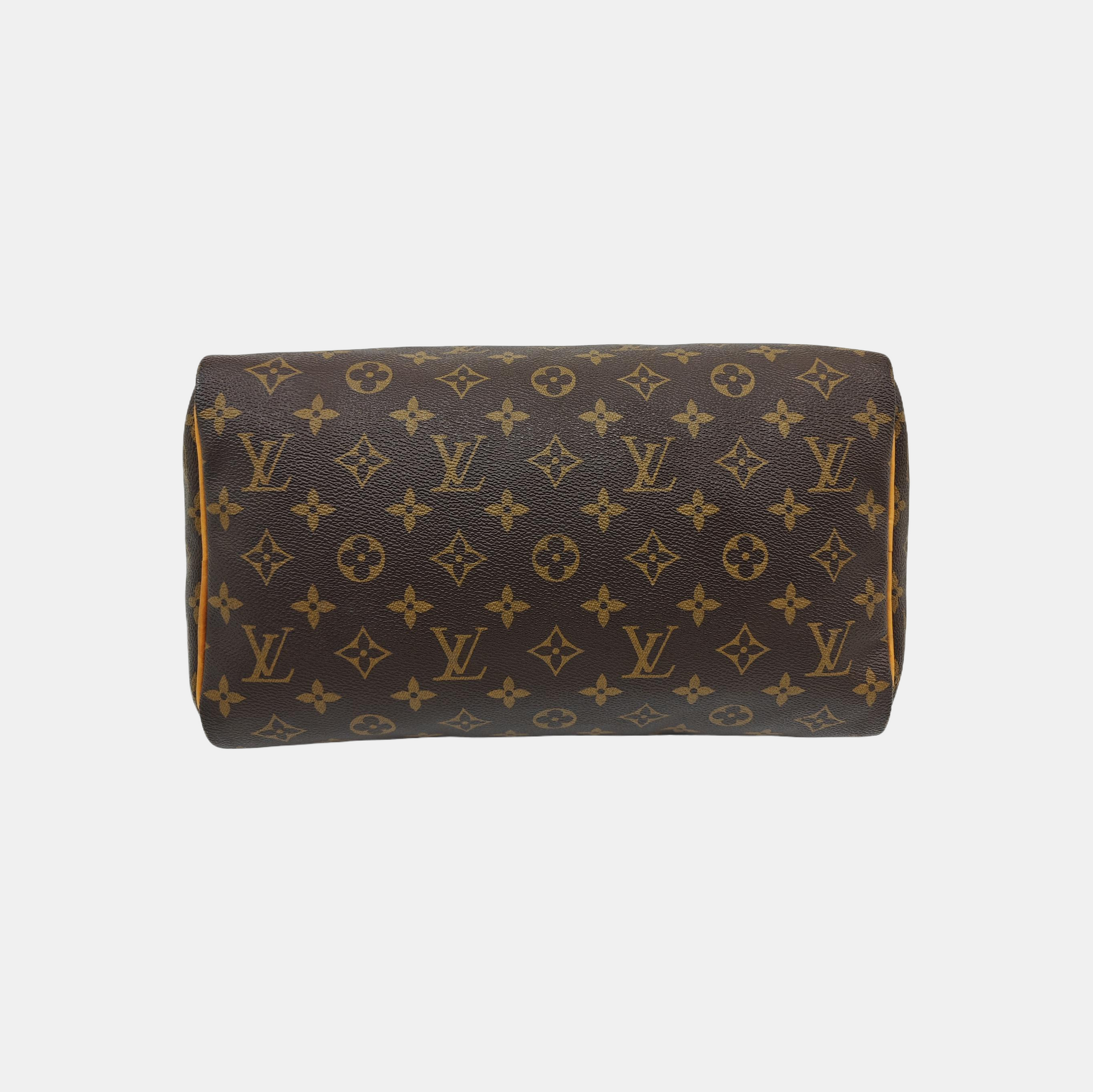 SPEEDY 30 Monogram Coated Canvas Brown
