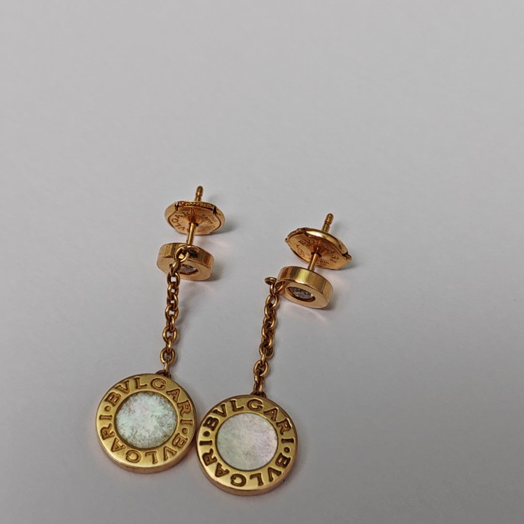 BVLGARI BVLGARI 18k Rose Gold Stud Earrings
