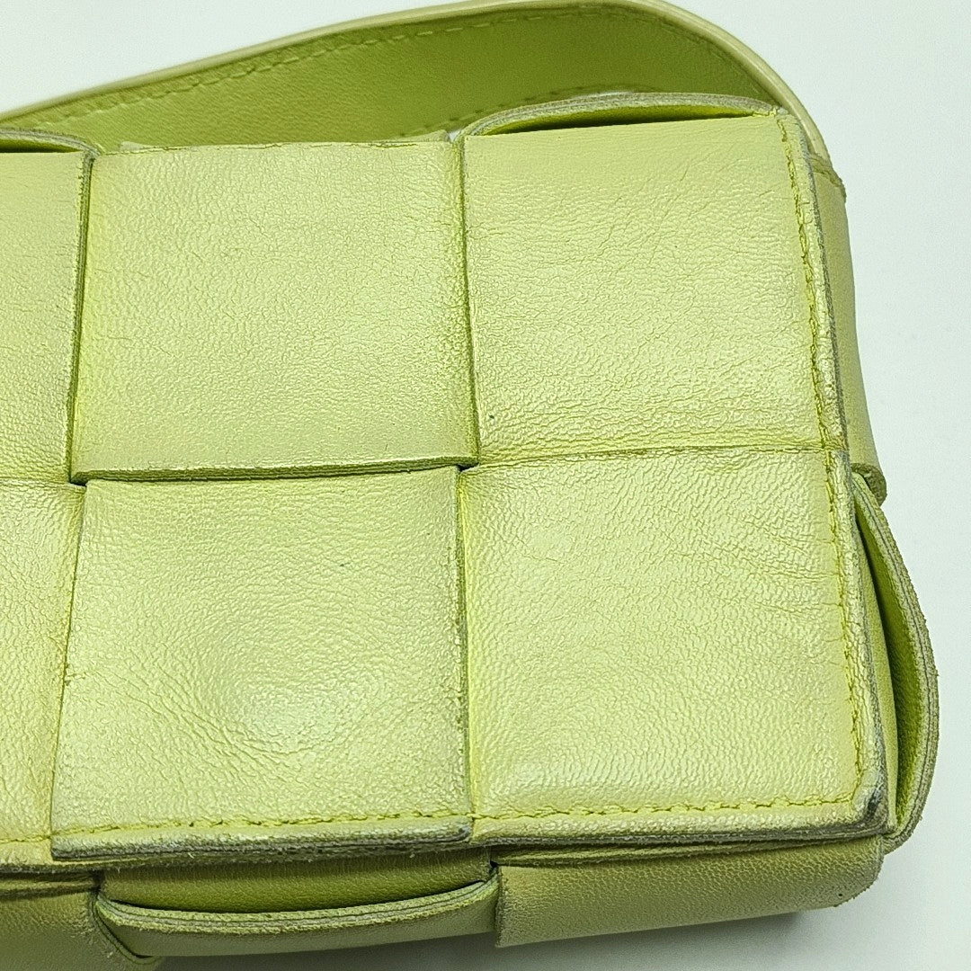 Authenticated pre-owned  Cassette Small Lambskin Yellow - Crossbody Bag at Looply