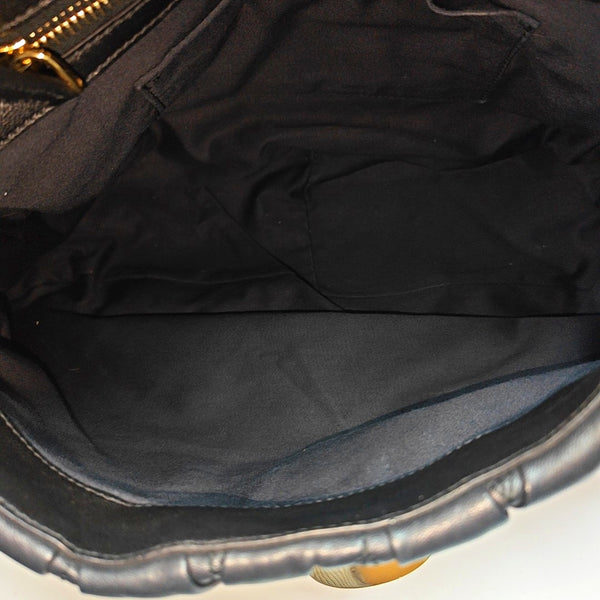 Quilted Lambskin Tote Bag Black