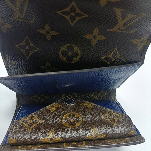 MARIE LOU Monogram Coated Canvas Brown Wallet