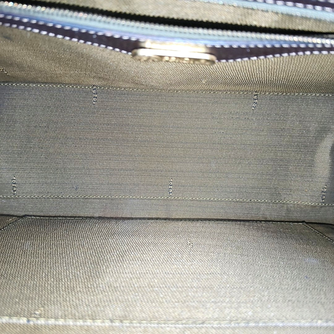 Canvas Top Handle Bag Brown