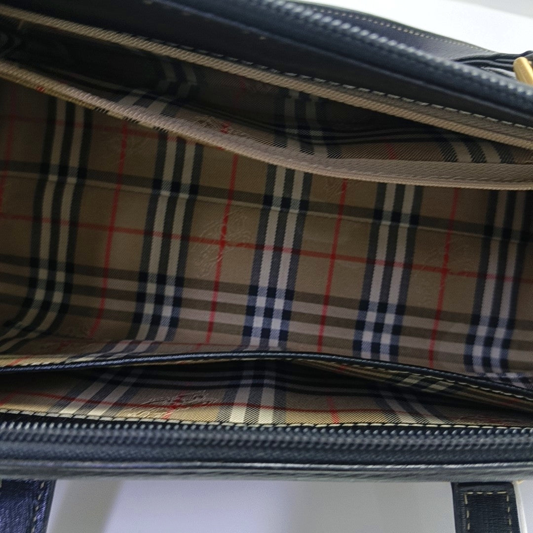 Calfskin Top Handle Bag Black