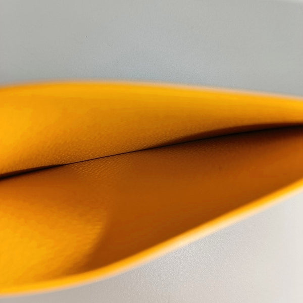 Coated Canvas Card Holder Yellow